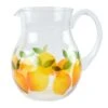 Lemon Print Acrylic Pitcher, 3qt