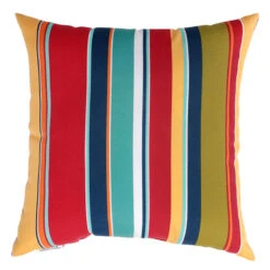 Macrae Garden Striped Outdoor Throw Pillow, 20"