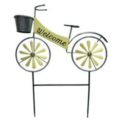 Metal Bike Stake Yellow, 28"