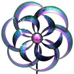 Metal Wind Spinner Stake, 42" -Patio Furniture Shop metal wind spinner stake 42 2