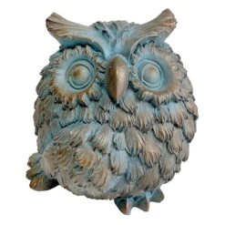 Metallic Owl Garden Statue, 6"