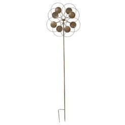 Metallic Spinner Garden Stake, 64.3"