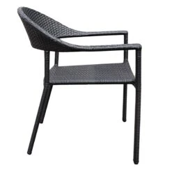 Mid-Century Brown Outdoor Wicker Chair -Patio Furniture Shop mid century brown outdoor wicker chair 3