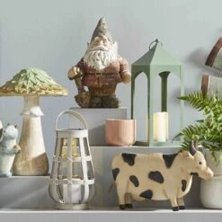 Off-White Solar Lantern, 10.5" -Patio Furniture Shop off white solar lantern 10.5 2