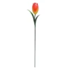 Orange Metal Tulip Garden Stake, 32.8"