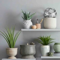 Outdoor Galvanized Metal Bands Sphere Figurine, 16" -Patio Furniture Shop outdoor galvanized metal bands sphere figurine 16 2