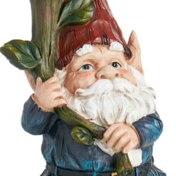 Outdoor Garden Gnome Holding Sunflower Figurine, 19" -Patio Furniture Shop outdoor garden gnome holding sunflower figurine 19 3