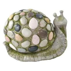 Outdoor Garden Snail Figurine, 9"