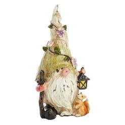Outdoor Green Hat Gnome Figurine, 9"