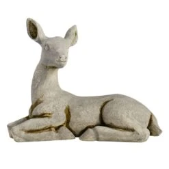 Outdoor Laying Deer Figurine, 17" -Patio Furniture Shop outdoor laying deer figurine 17 2