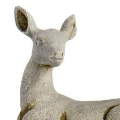 Outdoor Laying Deer Figurine, 17" -Patio Furniture Shop outdoor laying deer figurine 17 3