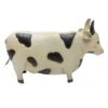 Outdoor Metal Cow Figurine, 9"