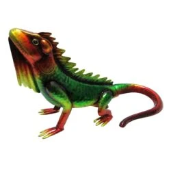 Outdoor Metal Lizard Figurine, 12"