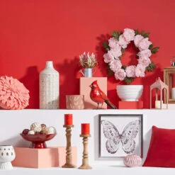 Outdoor Red Metal Cardinal Figurine, 11" -Patio Furniture Shop outdoor red metal cardinal figurine 11 3