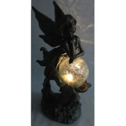 Outdoor Rustic Copper Fairy Solar Light Figurine, 12.5" -Patio Furniture Shop outdoor rustic copper fairy solar light figurine 12.5 3