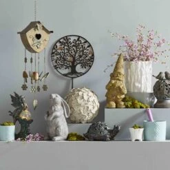 Outdoor Rustic Copper Fairy Solar Light Figurine, 12.5" -Patio Furniture Shop outdoor rustic copper fairy solar light figurine 12.5 4