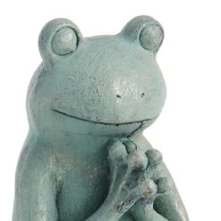 Outdoor Sitting Yoga Frog Statue, 11.5" -Patio Furniture Shop outdoor sitting yoga frog statue 11.5 3