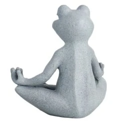 Outdoor Yoga Frog Statue, 14" -Patio Furniture Shop outdoor yoga frog statue 14 2