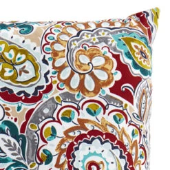 Paisley Chili Oversized Outdoor Throw Pillow, 20" -Patio Furniture Shop paisley chili oversized outdoor throw pillow 20 2