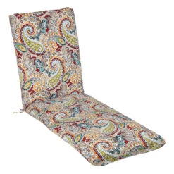 Paisley Chili Universal Outdoor Chaise Lounge Cushion