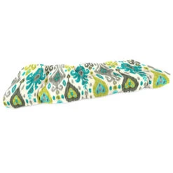 Paso Turquoise Outdoor Wicker Settee Cushion