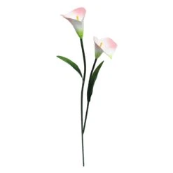 Pink Metal Calla Lily Garden Stake, 32"