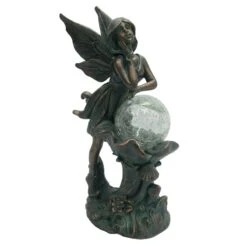 Pre-Lit LED Fairy Garden Statue, 13"