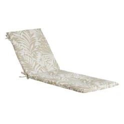 Premium Natural Royal Palm Basic Outdoor Chaise Lounge Cushion