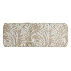 Premium Natural Royal Palm Gusseted Outdoor Bench Cushion