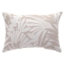 Premium Natural Royal Palm Lumbar Outdoor Throw Pillow