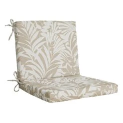 Premium Natural Royal Palm Outdoor Hinged Seat Cushion