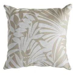 Premium Natural Royal Palm Oversized Square Outdoor Throw Pillow