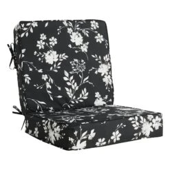 Providence 2-Piece Timeless Floral Gusseted Outdoor Deep Seat Cushion Set