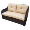 Providence Glendale Brown Wicker Outdoor Loveseat