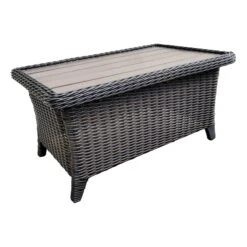 Providence Glendale Hand-Woven Rattan Outdoor Coffee Table