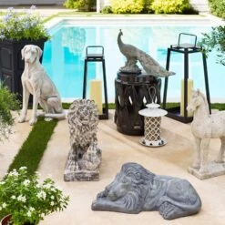 Providence Loyal Dog Garden Statue, 27" -Patio Furniture Shop providence loyal dog garden statue 27 2
