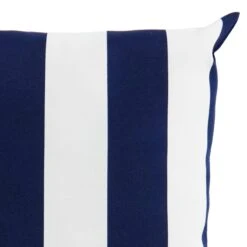 Providence Navy Blue Awning Striped Oversized Outdoor Throw Pillow -Patio Furniture Shop providence navy blue awning striped oversized outdoor throw pillow 2