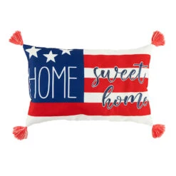 Providence Patriotic Home Outdoor Lumbar Throw Pillow, 13x20