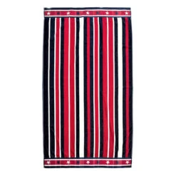 Providence Patriotic Multi-Stripe Beach Towel, 34x62
