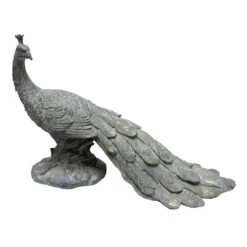 Providence Peacock Garden Statue, 13"