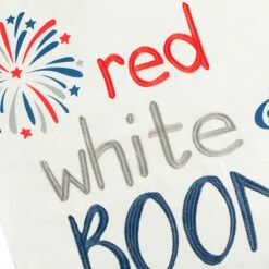 Providence Red & White Patriotic Boom Outdoor Throw Pillow, 18" -Patio Furniture Shop providence red white patriotic boom outdoor throw pillow 18 1