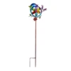 Rainbow Spinner Bird Garden Stake, 34.2"