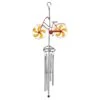 Red Metal Bike Wind Chime, 43"