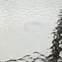 Round Water Wave Glass Top Outdoor Dining Table, Brown -Patio Furniture Shop round water wave glass top outdoor dining table brown 3