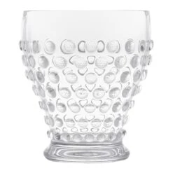 Set Of 4 Hobnail Textured Plastic Cup, 12oz