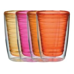 Set Of 4 Insulated Hot Tumblers, 16oz