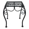 Square Black Metal Plant Stand, 9x10.5