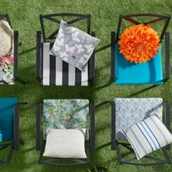 Sun Orange Petal Outdoor Throw Pillow, 18" -Patio Furniture Shop sun orange petal outdoor throw pillow 18 2