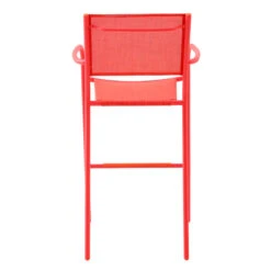 Sunny Club Coral Textilene Stackable Outdoor Barstool -Patio Furniture Shop sunny club coral textilene stackable outdoor barstool 3