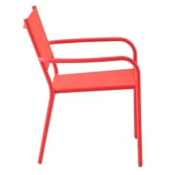 Sunny Club Coral Textilene Stackable Outdoor Chair -Patio Furniture Shop sunny club coral textilene stackable outdoor chair 2